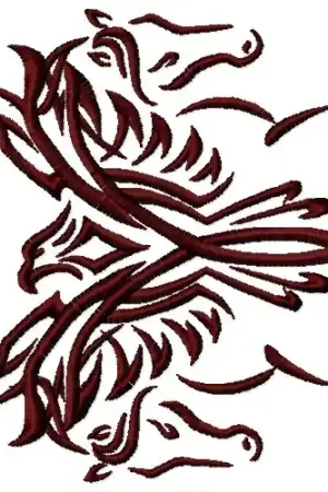 Best Price Tribal Phoenix Embroidery Design