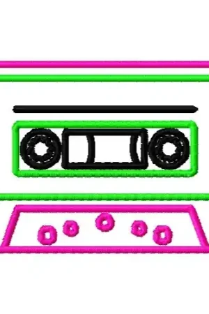 Cassette Tape Embroidery Design Factory Price