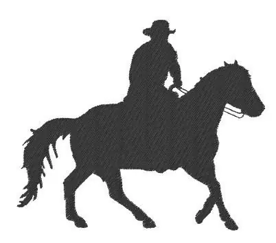 Editor’s Pick Cowboy Silhouette Embroidery Design
