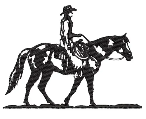 Cowboy Embroidery Design One Day Deal