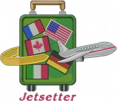 Direct From Manufacturer Jetsetter Embroidery Design