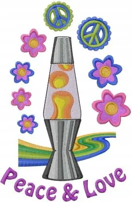 Peace & Love Embroidery Design Bulk Order