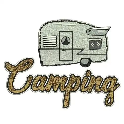 Camping Embroidery Design Budget