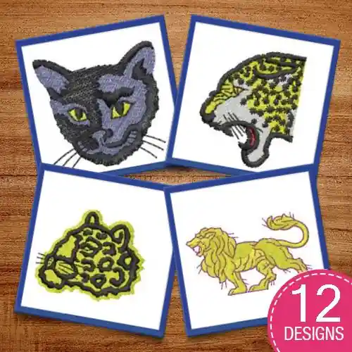 Lets Go Cats! Embroidery design pack by Sew Man Embroidery, Embroidery Packs on EmbroideryDesigns.com Fan Favorite