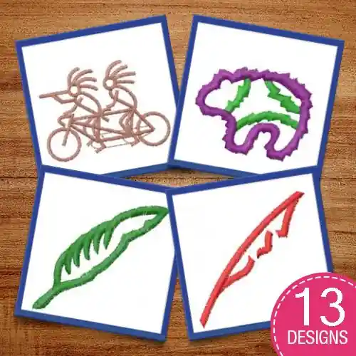 Southwestern Symbols & Outlines Embroidery design pack by Sew Man Embroidery, Embroidery Packs on EmbroideryDesigns.com Cheap