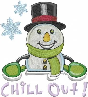 Place Order Chill Out Embroidery Design