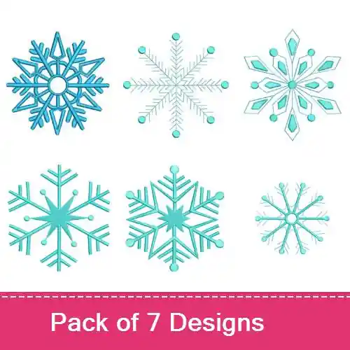 Deal Snowflakes Embroidery design pack by Stitch Mama Creations, Embroidery Packs on EmbroideryDesigns.com