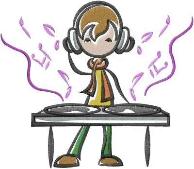 Genuine Keyboard Kid Embroidery Design