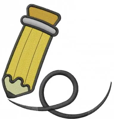 Best Choice School Pencil Embroidery Design