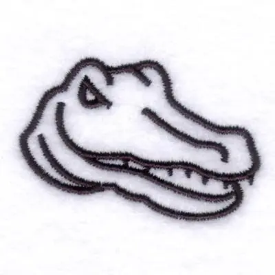 Viral Gators Emblem Embroidery Design