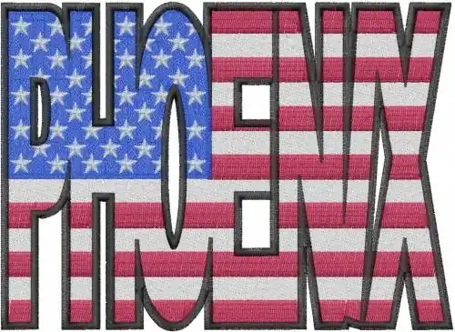 Phoenix Flag Embroidery Design Grab Now