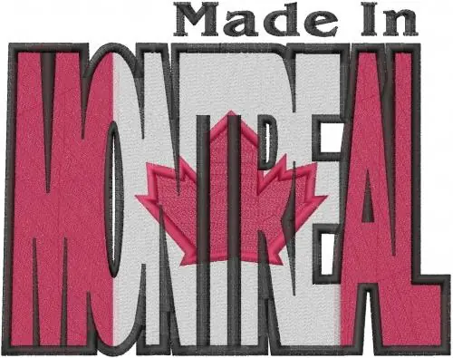 Wholesale Made In Montreal Embroidery Design