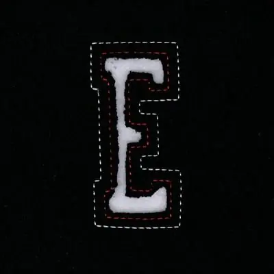 Small Cutout Letter E Embroidery Design Free Returns