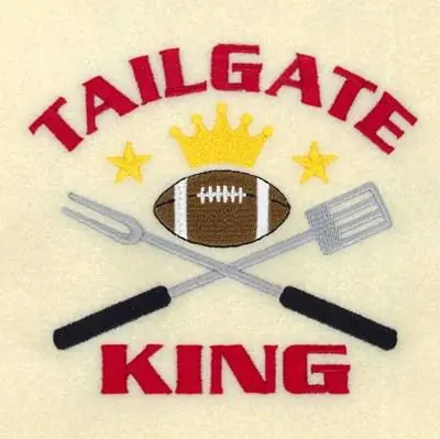 Tailgate King Embroidery Design Exclusive Offer