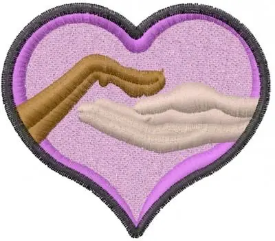 Cheap Dog Paw Heart Embroidery Design