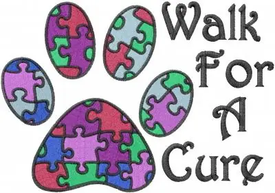 Latest Walk For A Cure Embroidery Design