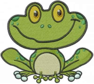 Limited Edition Frog Embroidery Design