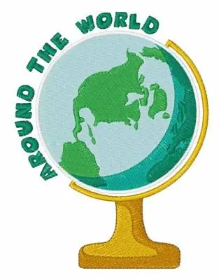 Direct From Factory Around The World Embroidery Design