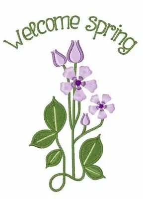 Welcome Spring Embroidery Design In Demand