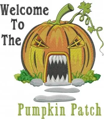 Certified Pumpkin Patch Embroidery Design