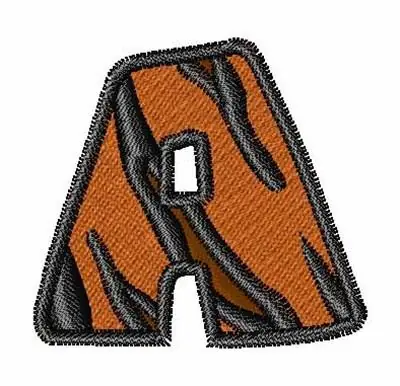 Wild Animal Font A Embroidery Design Save Now