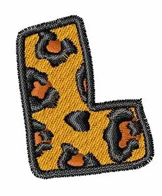 Wild Animal Font L Embroidery Design Best Choice