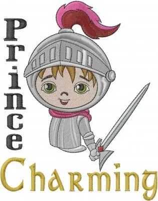 Prince Charming Embroidery Design Today Only