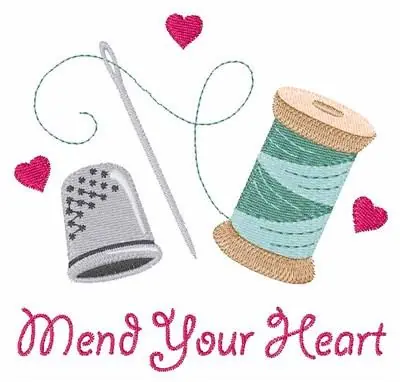 Mend Your Heart Embroidery Design Holiday Sale