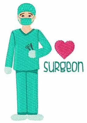 While Supplies Last Love Surgeon Embroidery Design