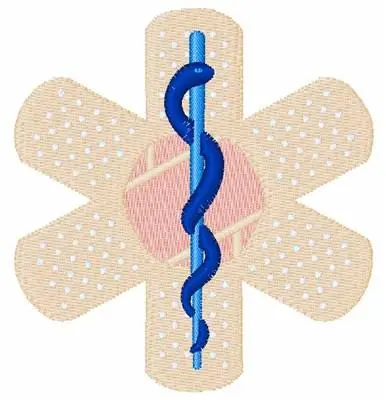 Caduceus Bandages Embroidery Design Mega Sale
