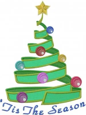 Luxury Tis The Season Embroidery Design