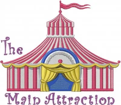 Instant Buy The Main Attraction Embroidery Design