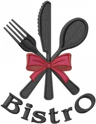 Bistro Utensils Embroidery Design Must Have