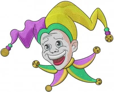 Court Jester Embroidery Design Free Delivery