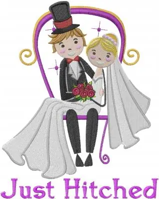 Just Hitched Embroidery Design Seasonal Sale