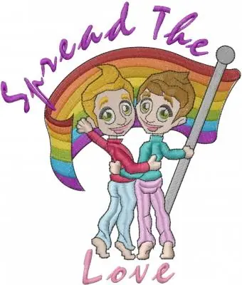 Seasonal Sale Spread The Love Embroidery Design