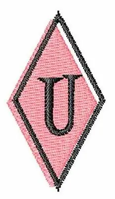 Fan Favorite Diamond U Embroidery Design