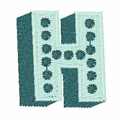Don’t Miss Out Bingo Dots H Embroidery Design