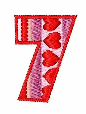 New Arrival Sweetheart 7 Embroidery Design