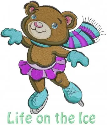 Life on the Ice Embroidery Design Budget