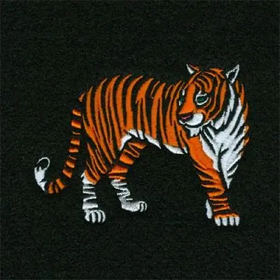 Tiger Cutout Embroidery Design Brand New