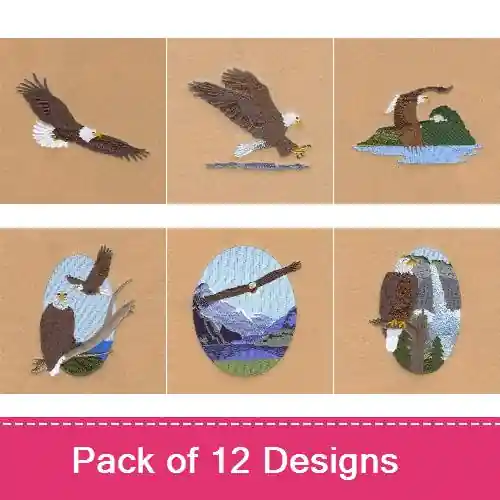 Eagles Embroidery design pack by Starbird Inc, Embroidery Packs on EmbroideryDesigns.com Hassle-Free Returns