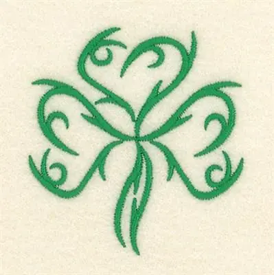 Hot Picks Tribal Shamrock Embroidery Design
