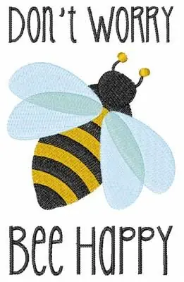 Bee Happy Embroidery Design Holiday Sale