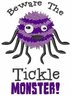 Big Sale Beware Tickle Monster Embroidery Design