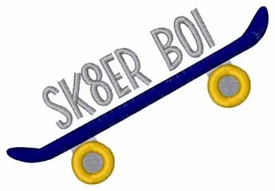 Sk8er Boi Embroidery Design Best Price
