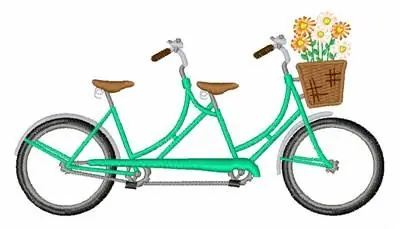 Tandem Bike Embroidery Design Best Price