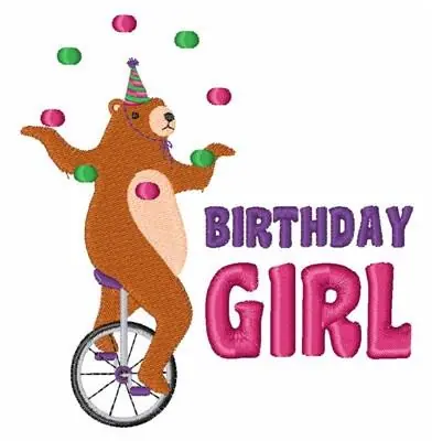 Birthday Girl Embroidery Design Affordable