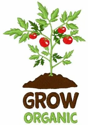 Best Seller Grow Organic Embroidery Design