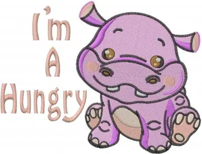 Hungry Hippo Embroidery Design Hassle-Free Returns